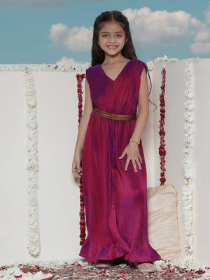  girls' purple jumpsuit 1