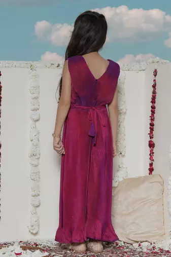  girls' purple jumpsuit