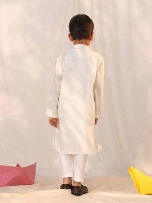 cream kurta pyjama set 3