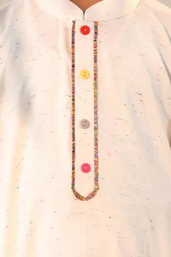 cream kurta pyjama set