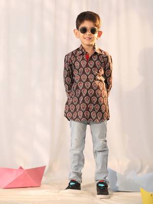 coffee ethnic shirt 1