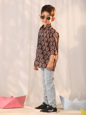 coffee ethnic shirt 2