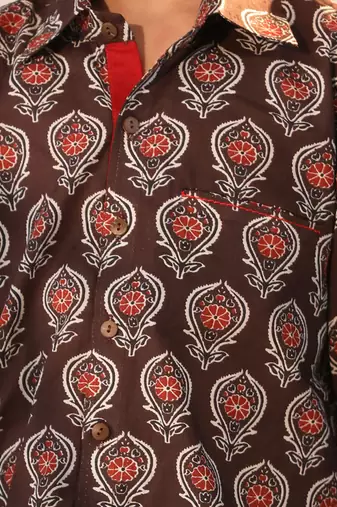 coffee ethnic shirt