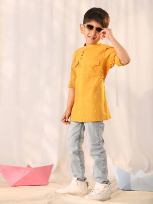 mustard ethnic shirt 2