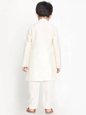 Jbn creationcream kurta pyjama set 3