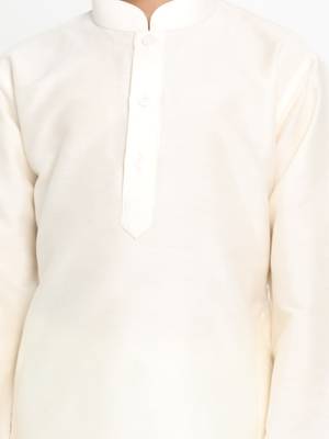 Jbn creationcream kurta pyjama set 4