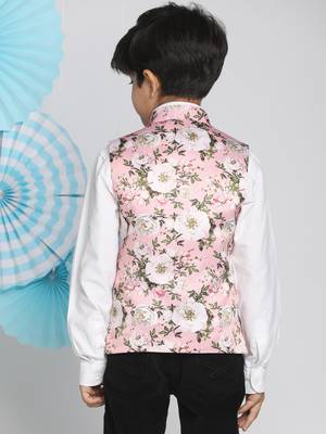 multicolor-base-pink nehru jacket 3
