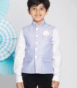 light blue nehru jacket