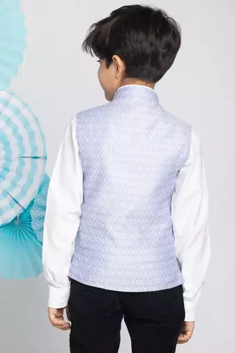 light blue nehru jacket