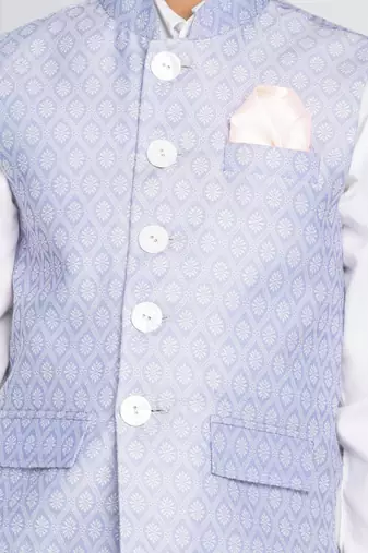 light blue nehru jacket