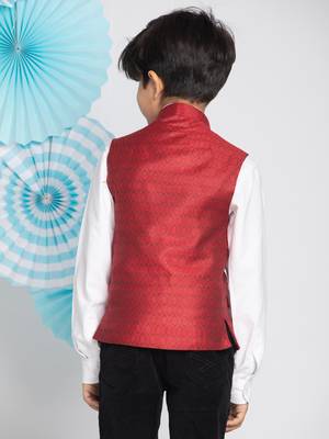 maroon nehru jacket 3