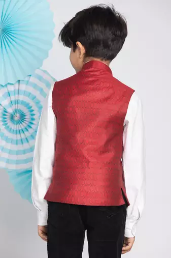 maroon nehru jacket