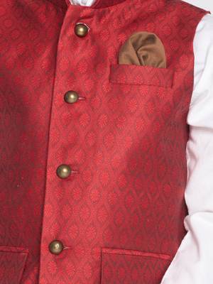maroon nehru jacket 4