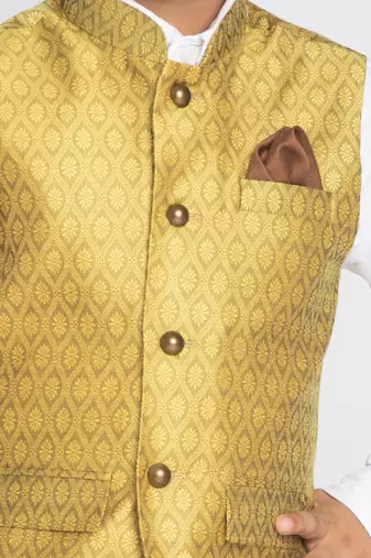 yellow nehru jacket