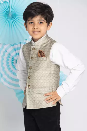 beige nehru jacket