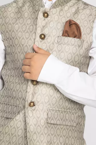 beige nehru jacket