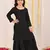  girls' black kurta and sharara set
