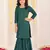  girls' green kurta and sharara set