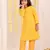  girls' yellow kurta and pant set