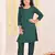  girls' green kurta and pant set