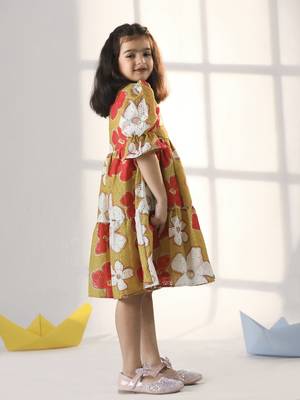  girls' mustard dress 2
