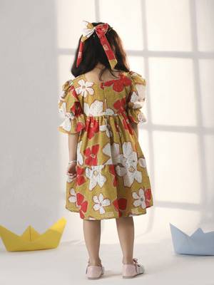  girls' mustard dress 3