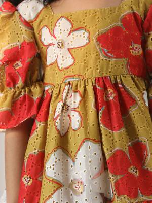  girls' mustard dress 4
