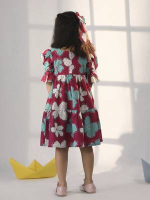  girls' pink dress 3