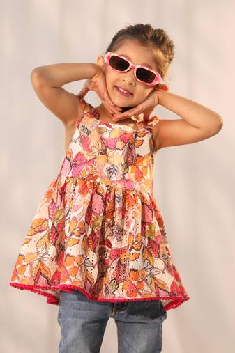  girls' multi color tunic