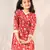  girls' red only kurta
