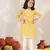  girls' yellow kurta leggings set