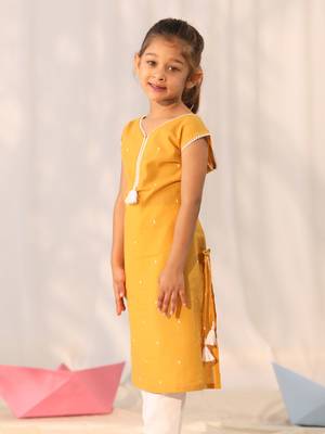  girls' mustard only kurta 2