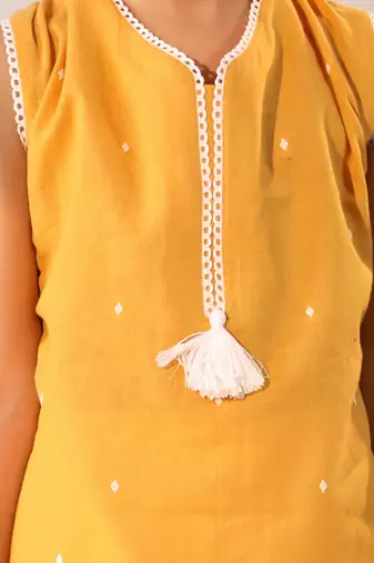  girls' mustard only kurta