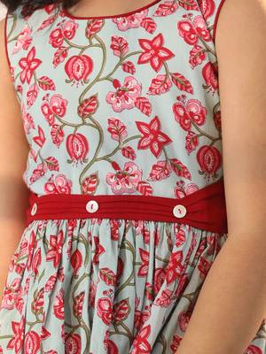  girls' aqua dress 4