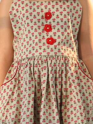  girls' mint green dress 4