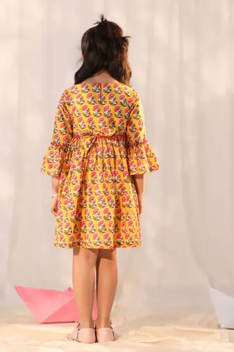  girls' yellow dress