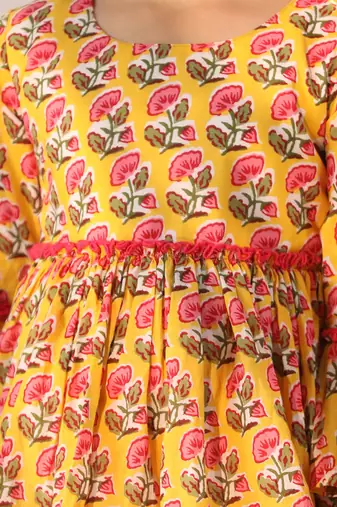 girls' yellow dress