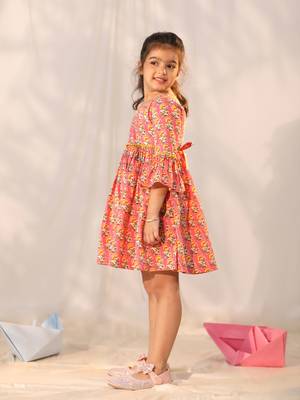  girls' pink dress 2