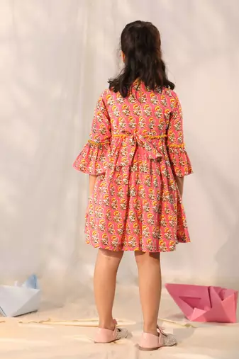  girls' pink dress