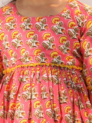  girls' pink dress 4