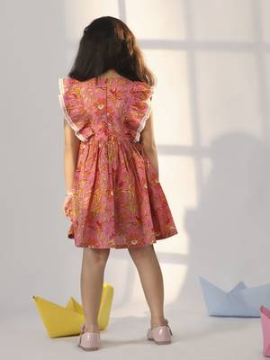  girls' pink dress 3