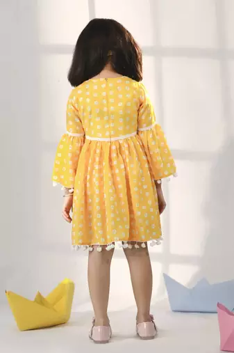  girls' yellow dress