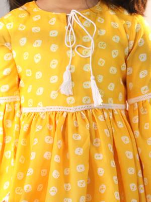  girls' yellow dress 4