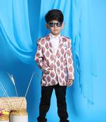 Vastramay boys' cream blazer