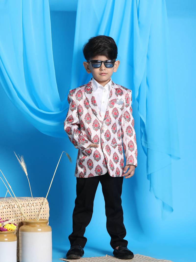 Vastramay boys' cream blazer