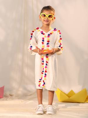  girls' cream dress 1