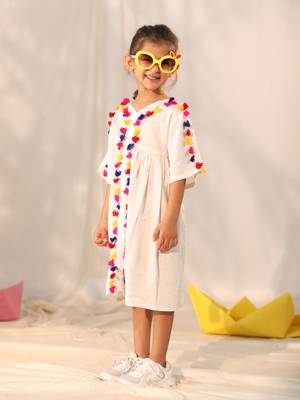  girls' cream dress 2