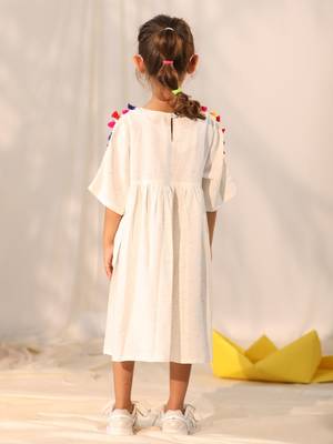  girls' cream dress 3