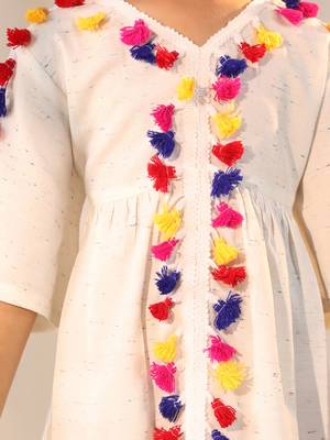  girls' cream dress 4