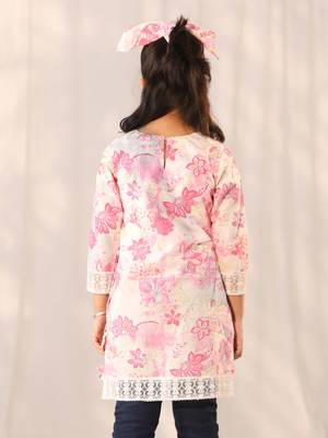  girls' pink only kurta 3